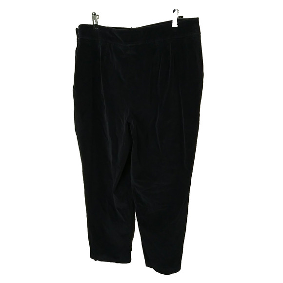 Talbots Woman 16 Corduroy Pants Navy Blue Stretch Side Zip Straight leg - Picture 12 of 12